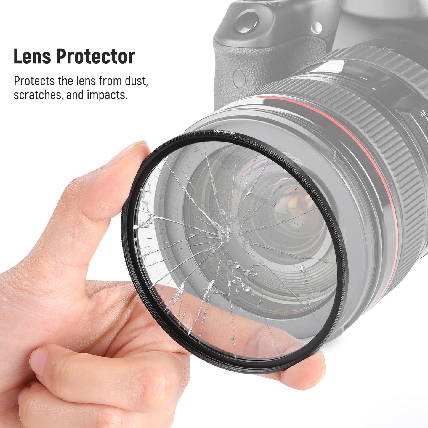 NEEWER 49mm MC UV Protection Filter with Lens Cap, Multi Resistant Nano Coatings/HD Optical Glass/Water Repellent/Scratch Resistant/Aluminum Alloy