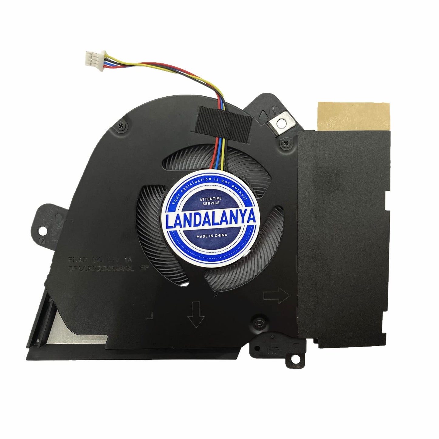 LANDALANYA Replacement New Laptop CPU and GPU Cooling Fan for ASUS TUF Dash F15 FX516 FX516P Air RTX3070 Series DFSCK22D05883L FNAR 13NR0760P02011