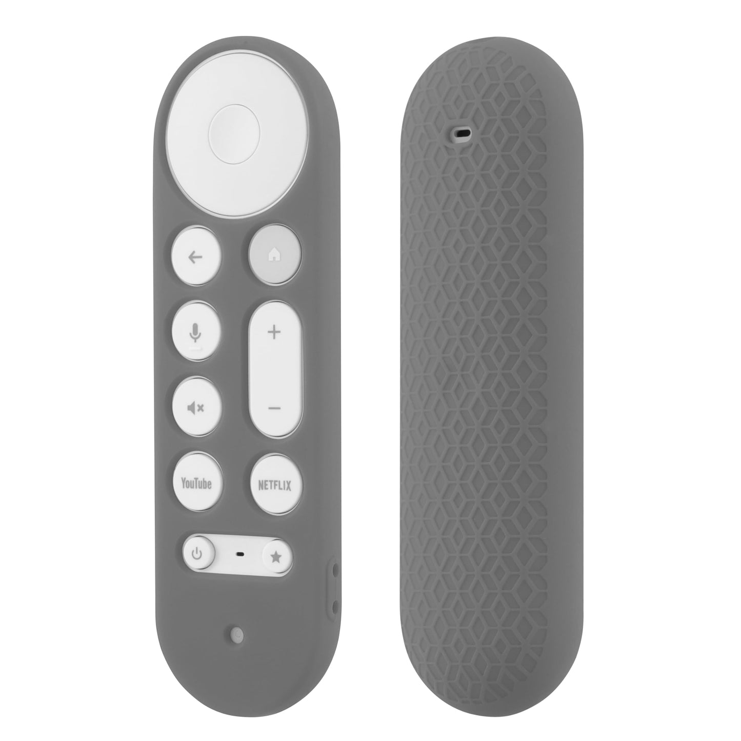 LEFXMOPHY Case for Google TV Streamer 4K Remote Cover 2024 Silicone Protective Sleeve - Grey