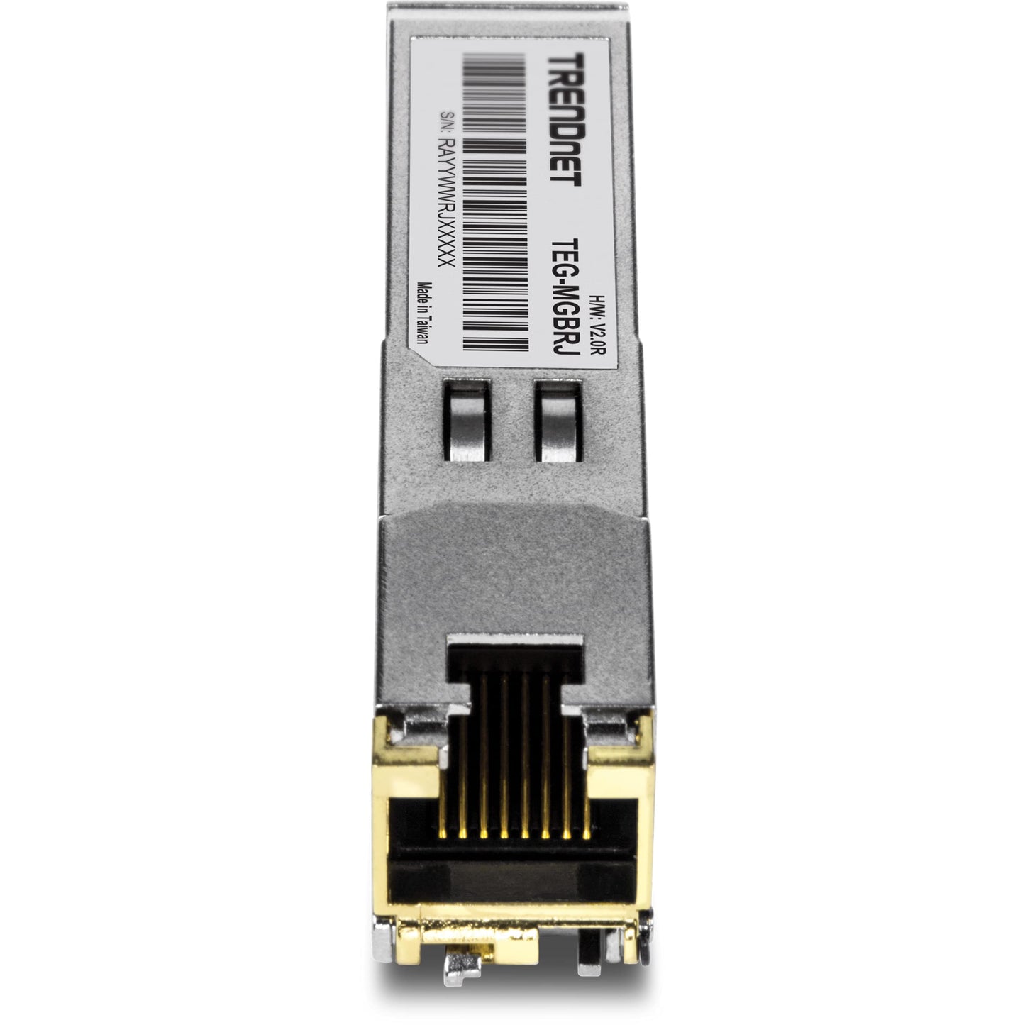 TRENDnet SFP to RJ45 1000BASE-T Copper SFP Module, TEG-MGBRJ, 100m (328 Ft.), RJ45 Connector, Hot Pluggable, Supports Data Rates Up to 1.25Gbps, IEEE