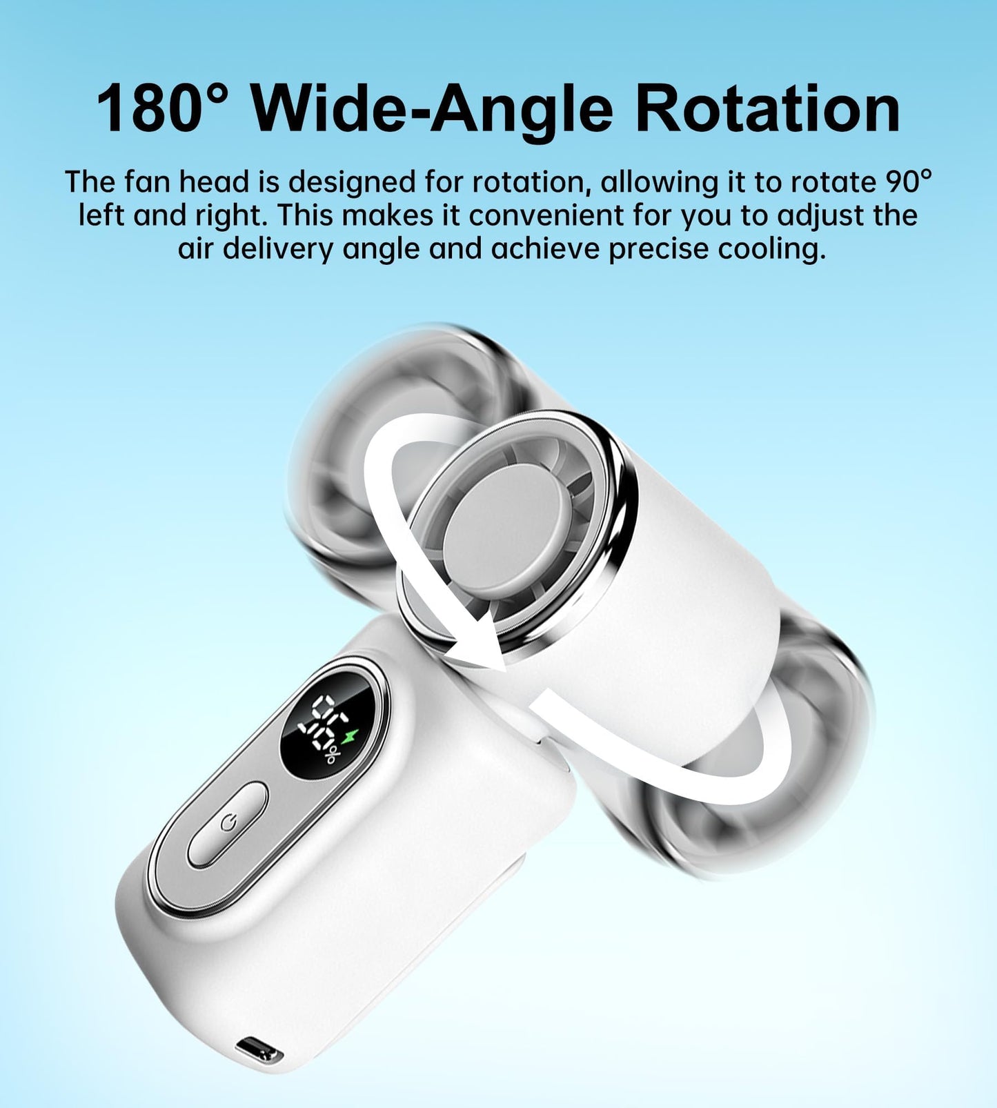 Kelaien Portable rechargeable handheld small fan? With built-in fixed clamp