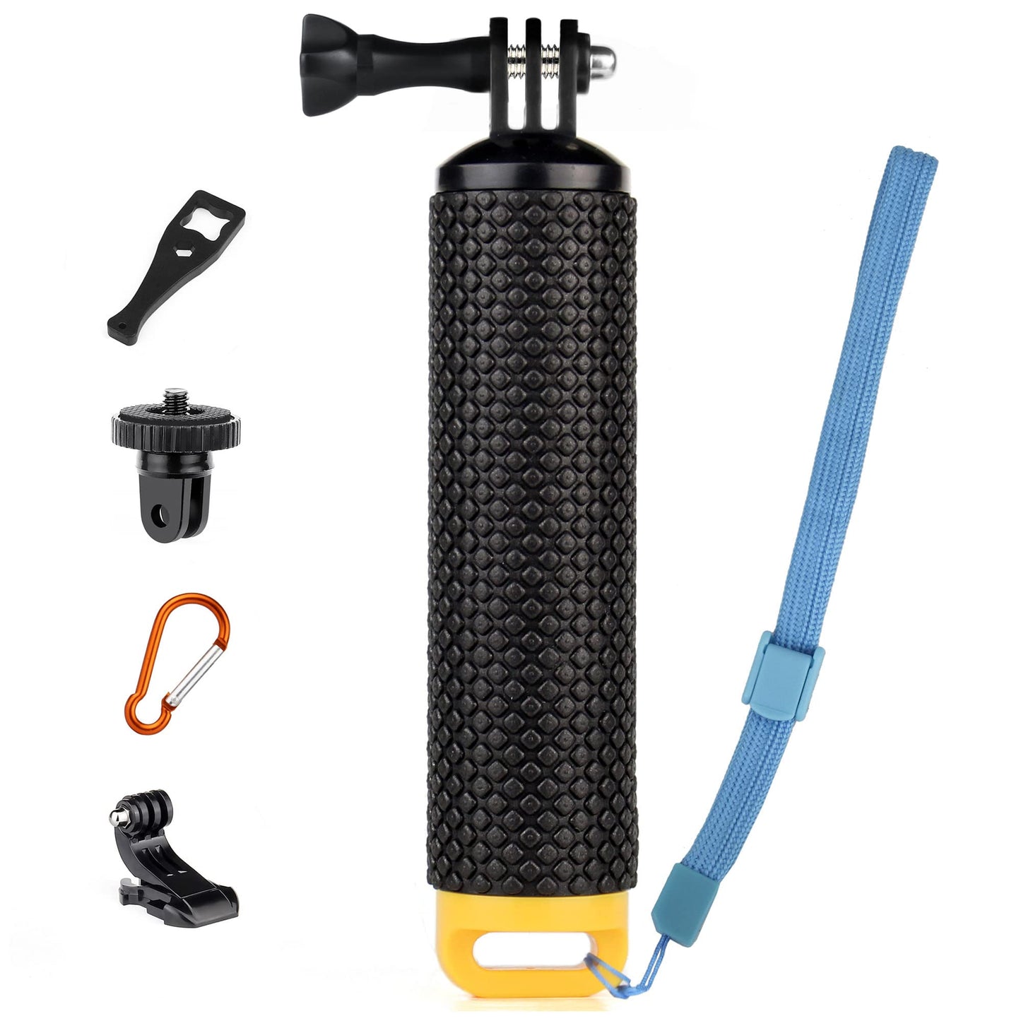 SOONSUN Waterproof Floating Hand Grip for GoPro Hero 13, 12, 11, 10, 9, 8, 7, 6, 5, 4, 3, 2, Session, Fusion, Max, AKASO, SJCAM, DJI Osmo Handler