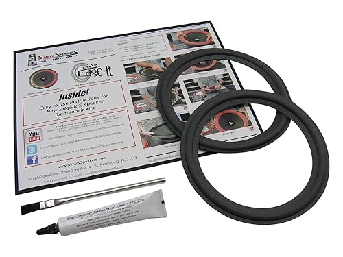 8" Foam Speaker Repair Kit OD: 6.625" Roll OD: 6.25", Cone: 5.5", ID: 5.125" FSK-7JBL (Pair)