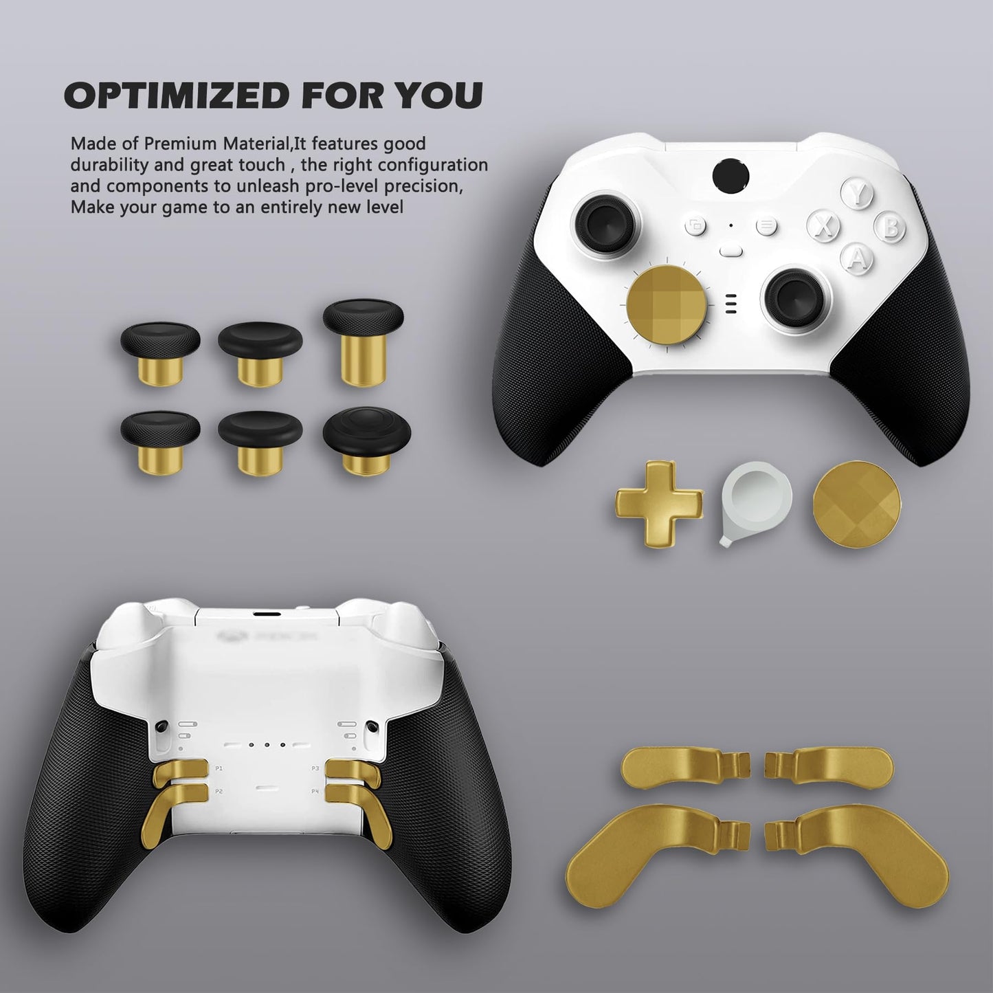Sedicoca Complete Component Pack for Xbox Elite Wireless Controller Series 2?package Includes 1 Carrying Case 1 Dock, 4 Paddles, 2 DPads, 6
