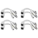zdyCGTime Passive PoE Injector and PoE Splitter Kit with RJ45 Ethernet and Power via DC 5.5x2.1 mm F/M Adaptor Connector?White 4 Pairs