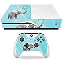 MightySkins Glossy Glitter Skin for Microsoft Xbox One S - Musical Elephant | Protective, Durable High-Gloss Glitter Finish | Easy to Apply, Remove
