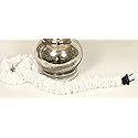 White Wash Linen Lamp Cord Cover 9 ft long White