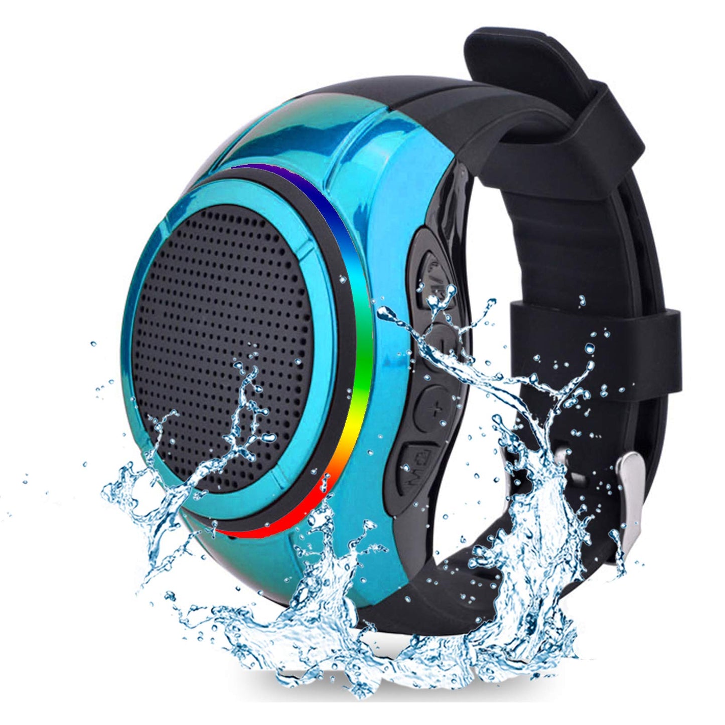 Frewico Wearable Portable Waterproof Bluetooth Speaker Watch X10 Clip Speaker MP3 Player Handsfree Clear Call Speakerphone,TWS,SD Card Slot,Selfie