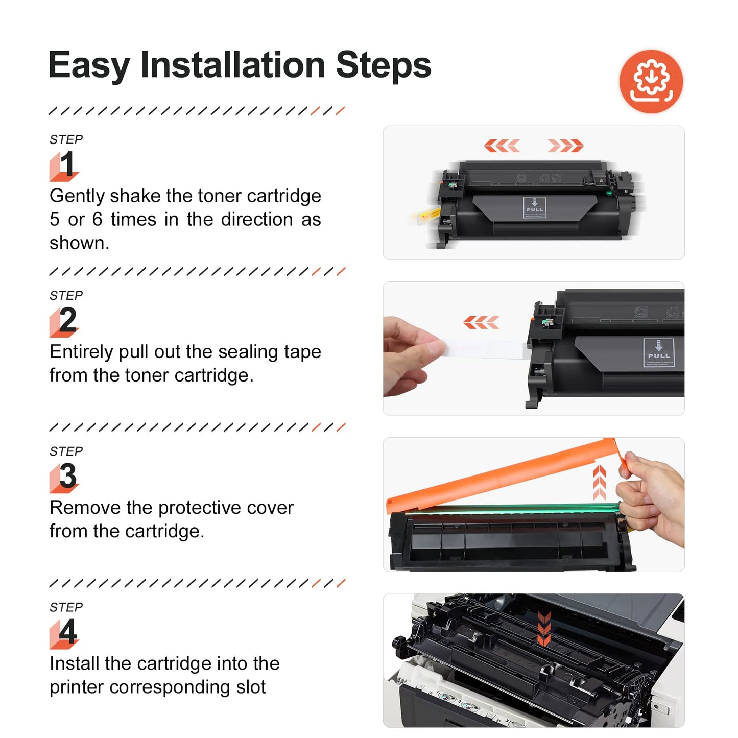 v4ink 2PK CF226A Toner Cartridge Compatible Replacement for HP 26A CF226A Toner Cartridge Black Ink for HP Pro M402n M402dn M402dne M402dw MFP M426fdw