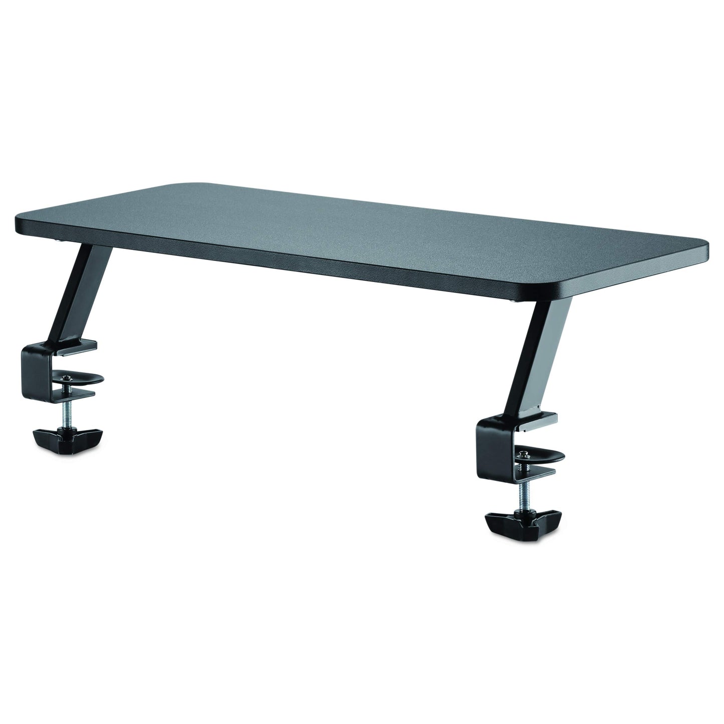 StarTech.com Monitor Riser Stand - Clamp-on Monitor Shelf for Desk - Extra Wide 25.6" (65 cm) for up to 34" Monitors - Black (MNRISERCLMP)