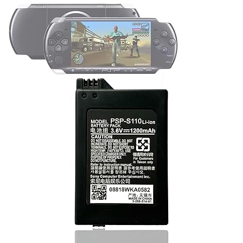 CQCQ PSP-S110 for Sony System Battery PSP-2000 PSP-3000 PSP-3001 PSP-3004 PSP-3008 3005 3006 3007 3008, 3010 PSP 2000/3000 Handheld Gaming Console…