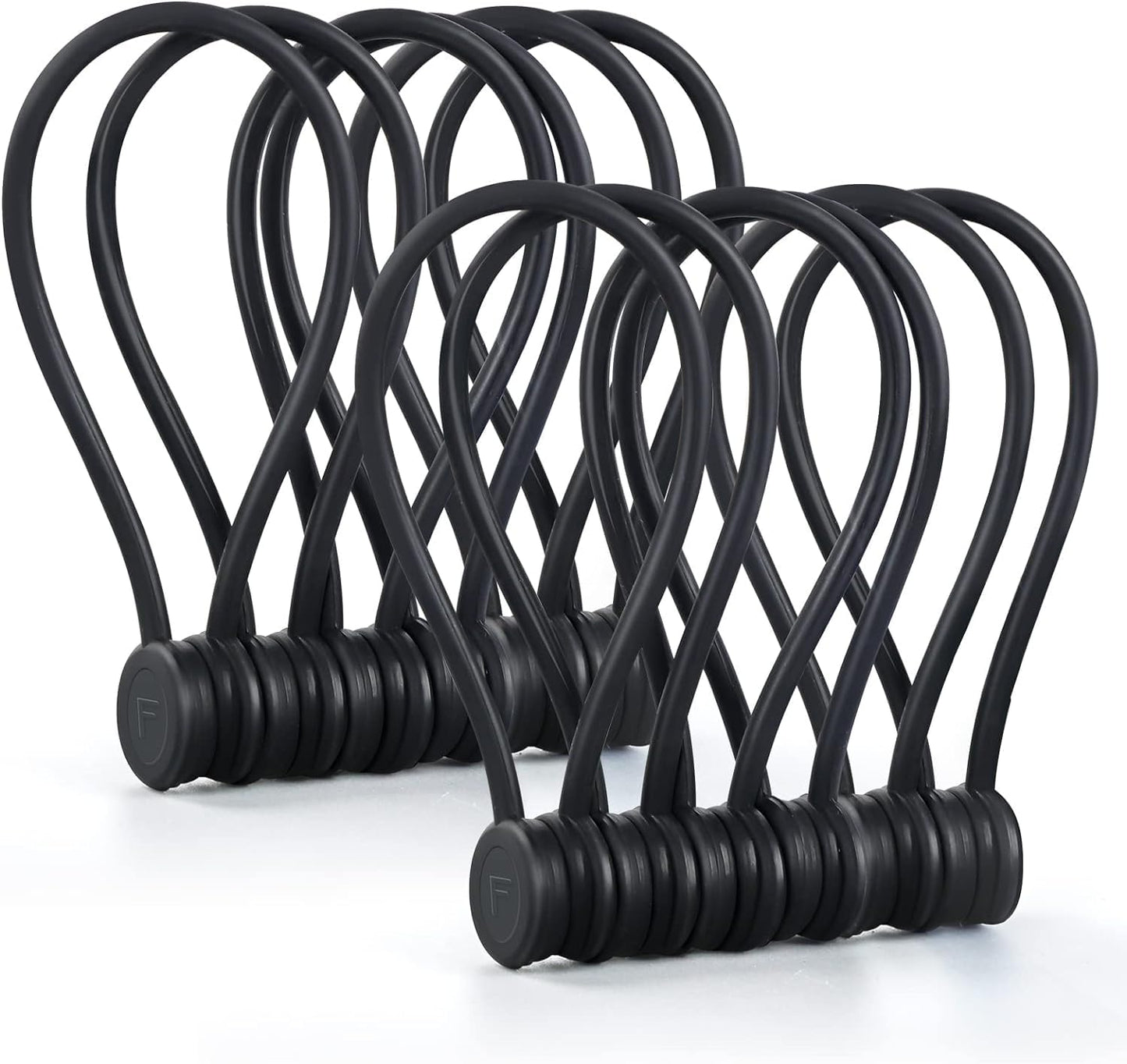 Magnetic Cord Organizer, Silicone Cable Ties Reusable, FGSAEOR Twist Ties Cable Management for Bundling and Organizing Holding Stuff, Fridge Magnets