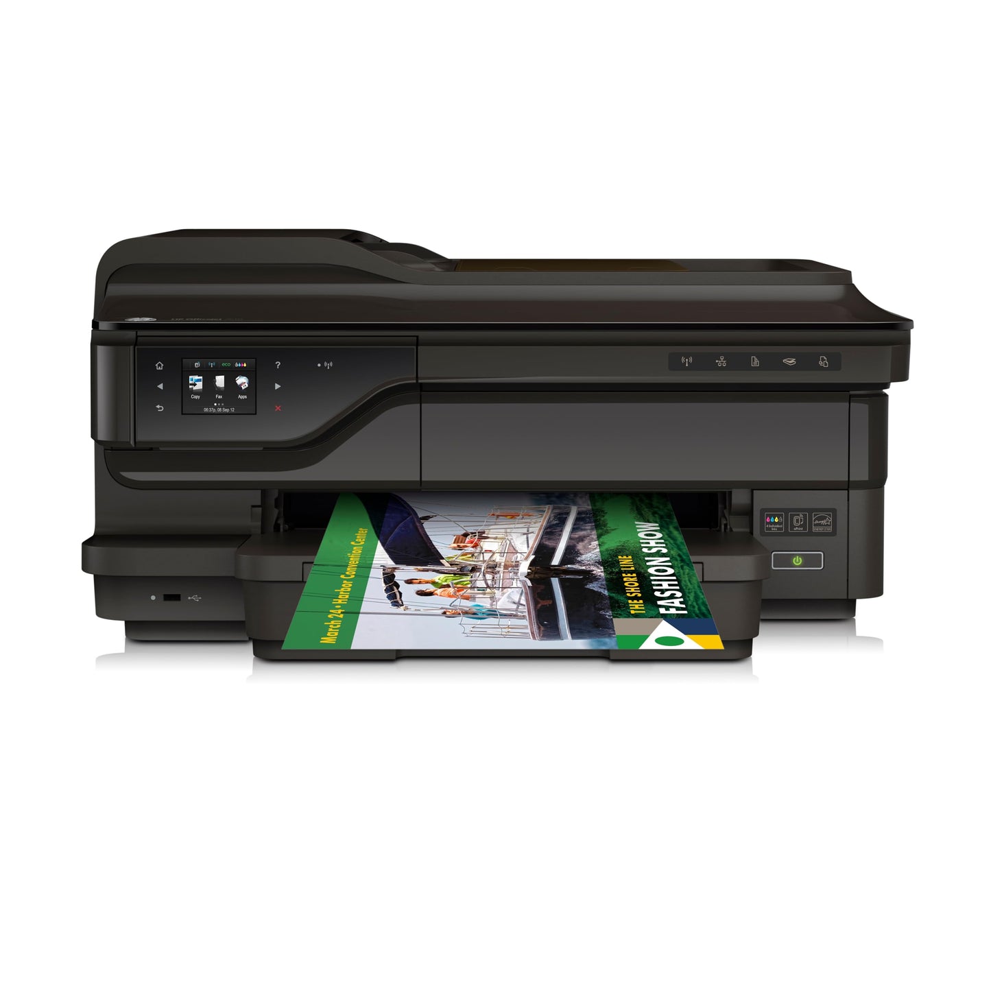 HP OfficeJet 7610 Wireless Color Photo Printer with Scanner, Copier and Fax, HP Instant Ink or Amazon Dash Replenishment Ready (CR769A)