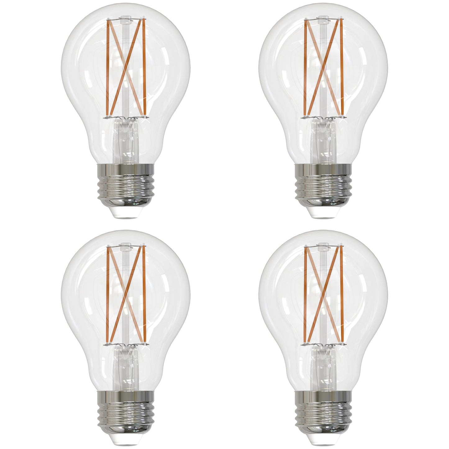 Bulbrite 776916 - LED14A19/30K/FIL/3 Victorian Style Antique Filament LED Light Bulb (4 Pack)
