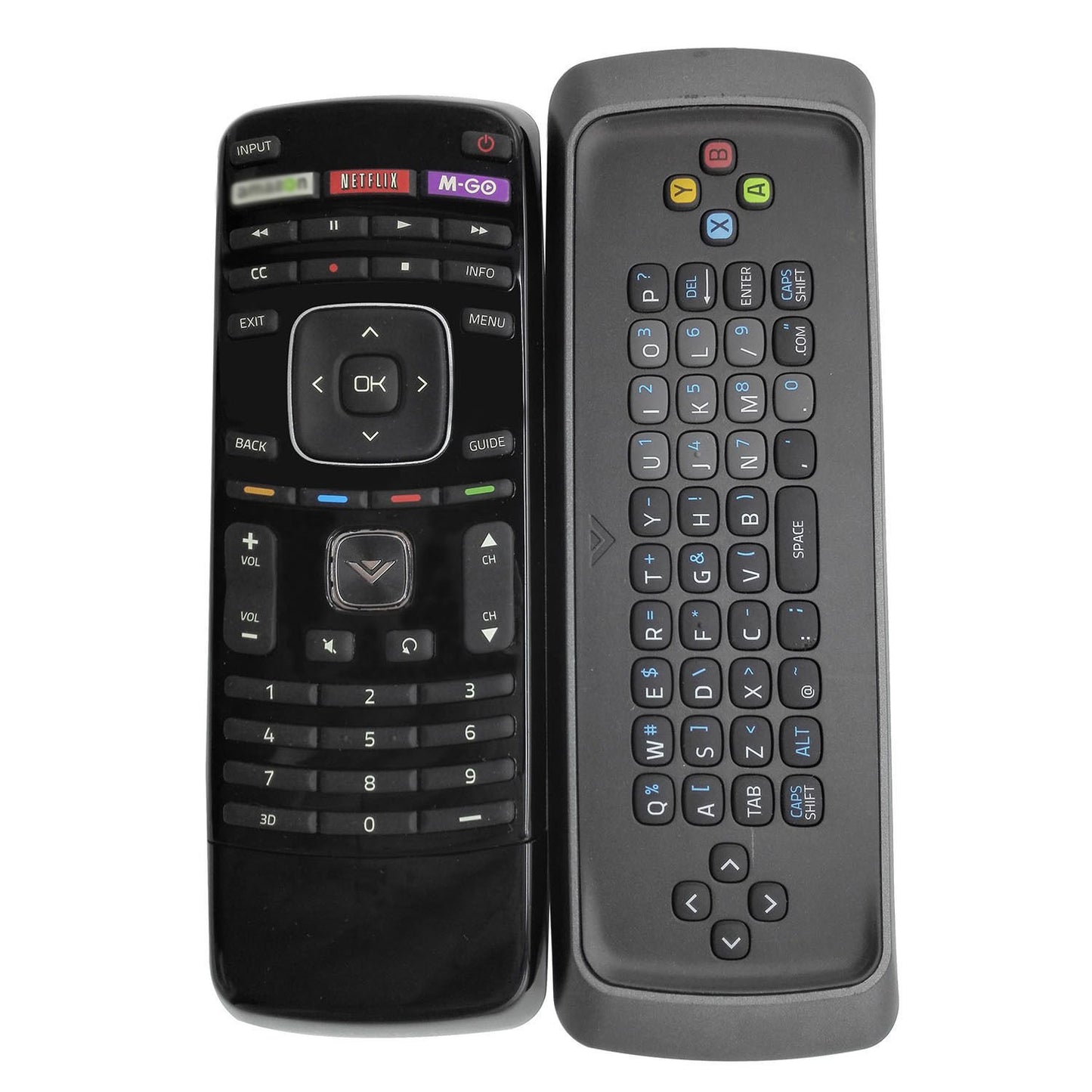 WINFLIKE XRT303 QWERTY Keyboard Remote Fit for VIZIO Internet App TV M3D650SV M3D550SL M3D470KD M3D550KD E3D320VX E3D420VX E3D470VX E472VLE E552VLE