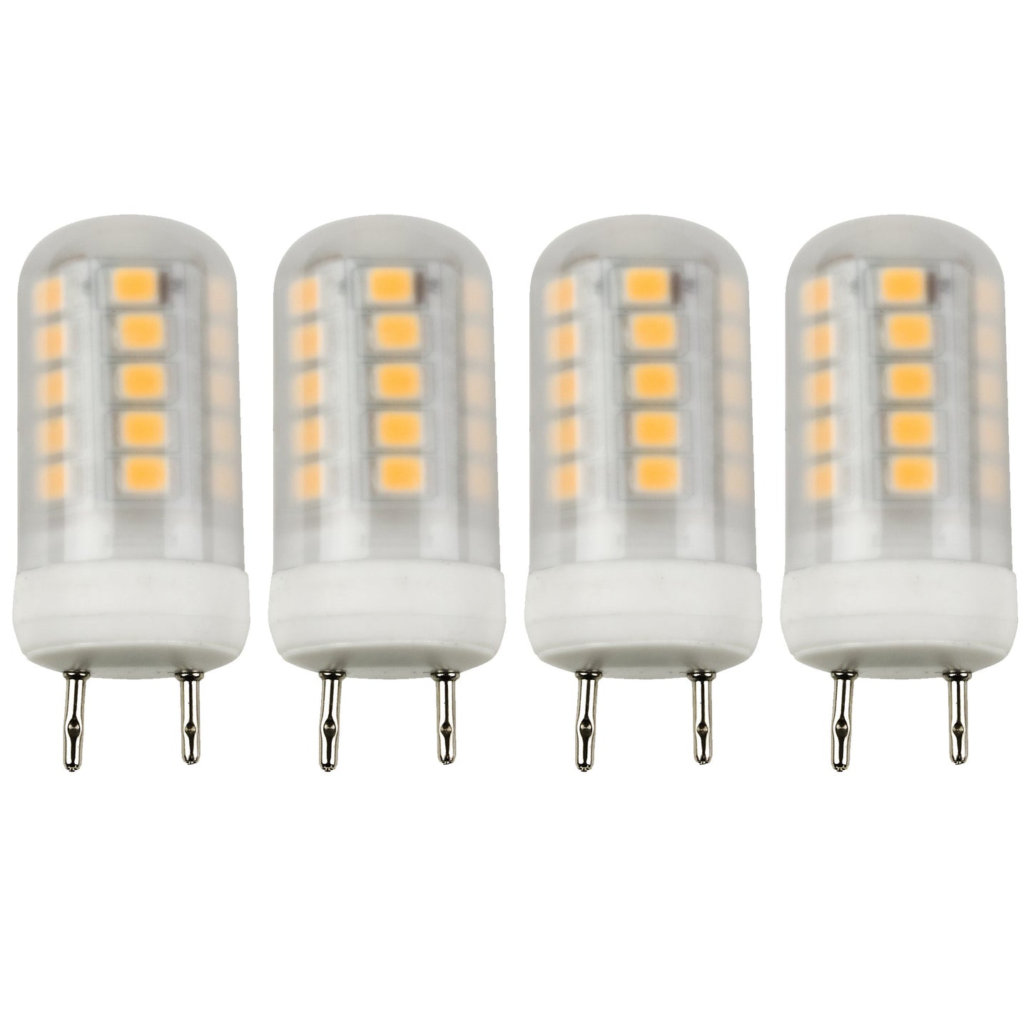 Newhouse Lighting 2.3W (20W Equiv.) GY8.6 LED Bulb Halogen Replacement Lights, 120V, 3000K, 200 Lumens, 4-Pack