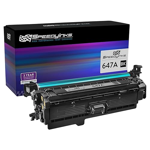 SPEEDYINKS Remanufactured Replacement Toner Cartridge Compatible with (Single Pack, Black) for HP 647A CE260A Works with Printers Color LaserJet