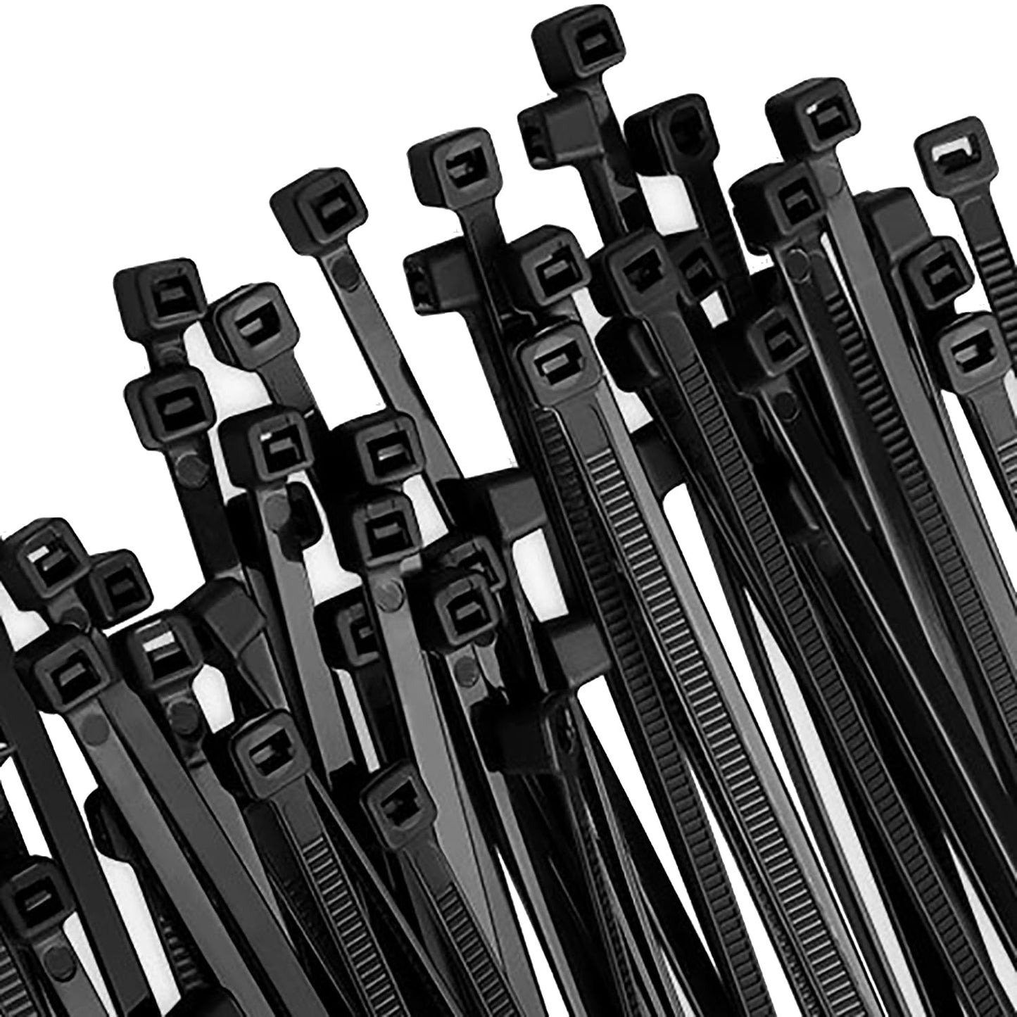 30Pcs Cable Zip Ties 350mm x 4.8mm / 14 x 0.19 Inch Self-Locking Nylon Tie,50LBS Tensile Strength,Wraps Cord Management,Plastic Heavy Big Wire Toes