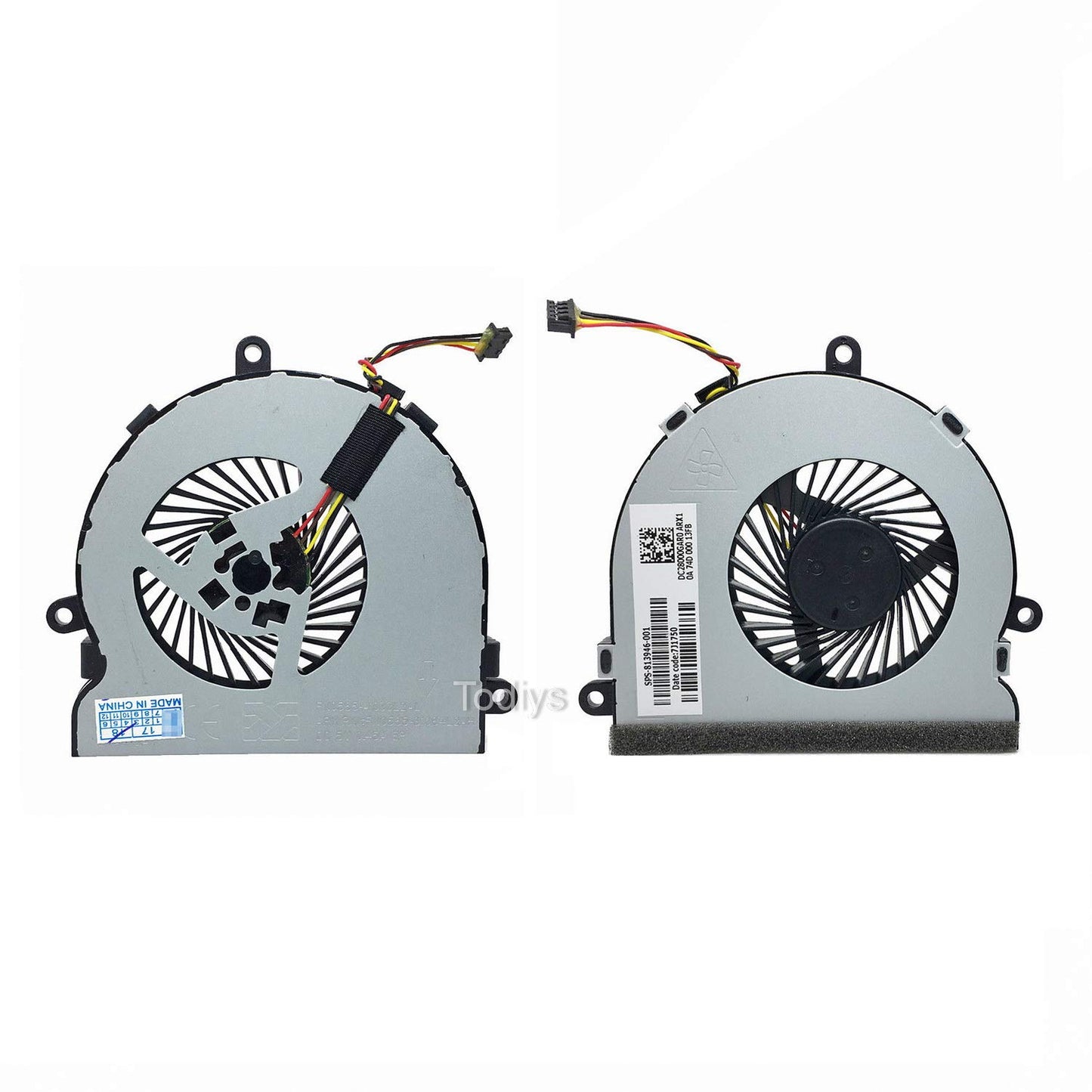 CPU Cooling Fan Replacement for HP 15-AC 15-AC020DS 15-AC121DX 15-AF013CL 15-AF131DX 15-AF141DX 15-BA008CA 15-BA009DX 15-BA010NR 15-BA013CL 15-BA113CL