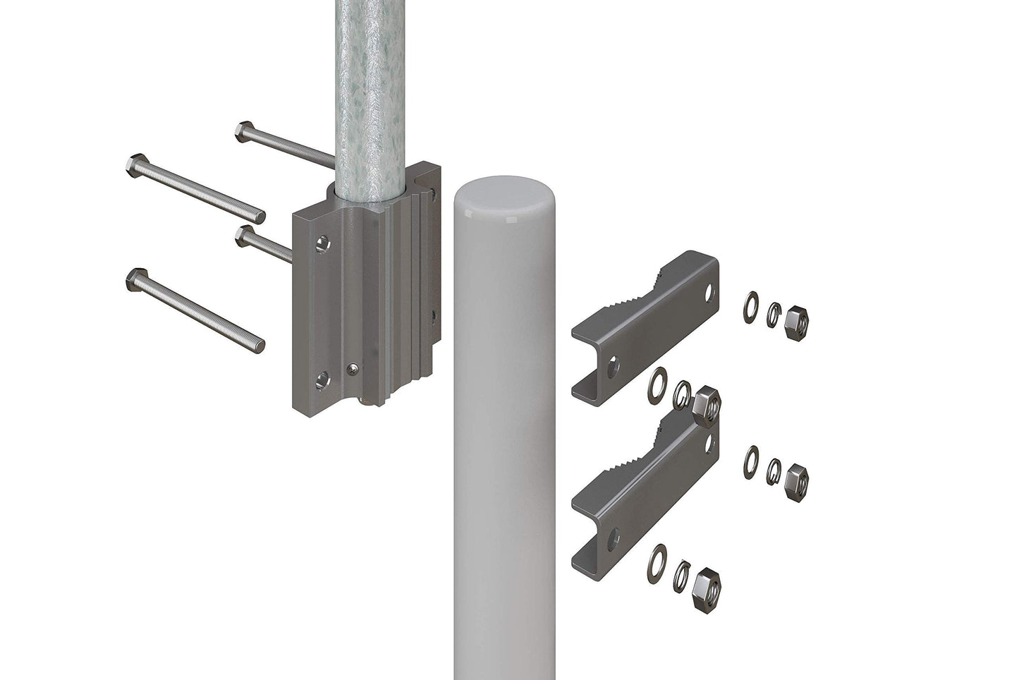 WiFi Outdoor Omni Antenna Gain 12dB 2.4Ghz Roof Mount (3 Feet Long) Wireless Network Extender/Repeater Range Pole(N-Female Cable Connector)