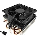 CPU Cooler Heat Pipes Aluminum Heatsink Copper Core Base 4-Pin PWM 92mm 2800 RPM Fan Pre-Applied Thermal Paste for AMD Socket AM5 AM4 FM2 FM1 AM3 AM2