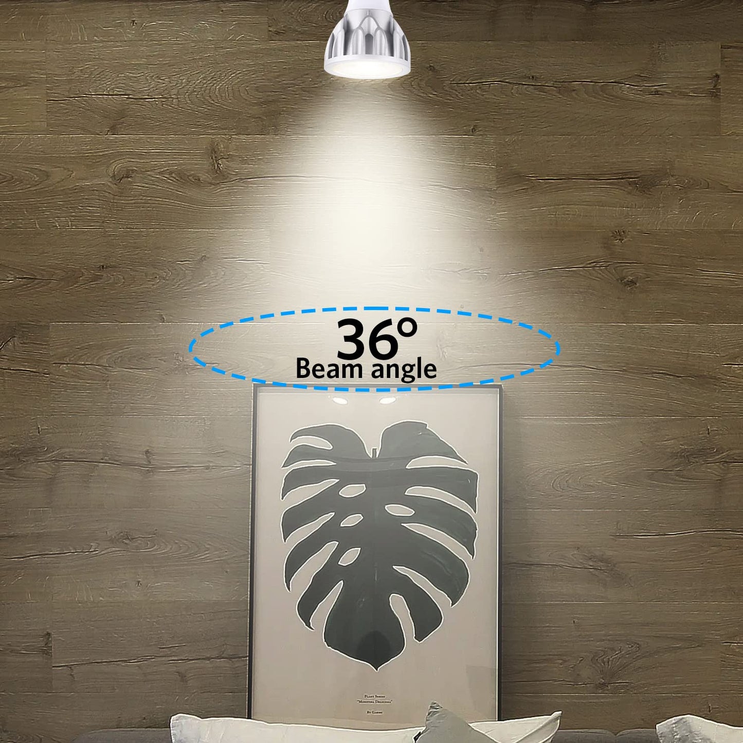 Familite PAR20 LED Bulbs, 12W Dimmable Spot Light, 100W Halogen Equivalent, 36° Narrow Beam Angle, 4000K Natural White, E26 Medium Base for 4’ Cans