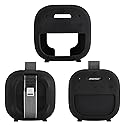 Ferbao Silicone Case Sleeve for Bose SoundLink Micro 2nd Gen,Protective Case for Bose SoundLink Micro 2,with Carabiner (Black)