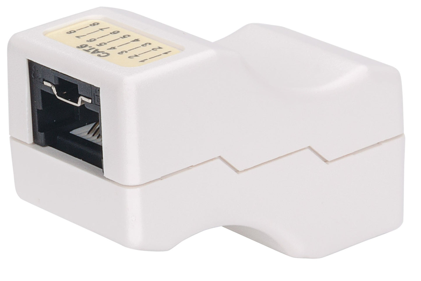 Intellinet 790727 Cat6 Inline Coupler - 1 x RJ45 Female Network - White