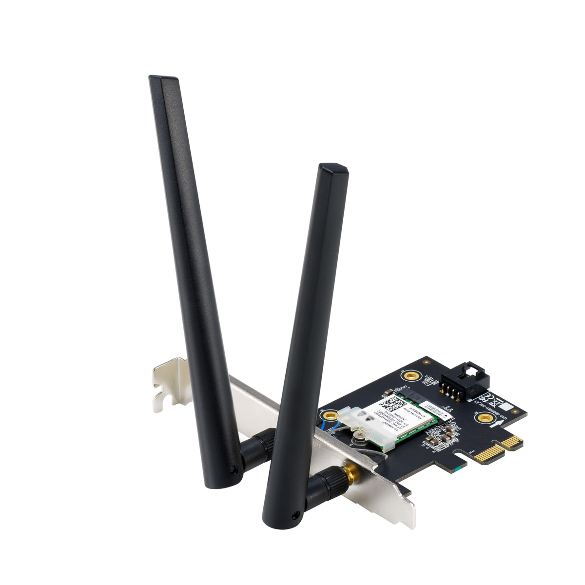 ASUS BE6500 Tri Band PCI-E WiFi 7 (802.11be). Bluetooth 5.4, WPA3 Network Security, OFDMA and MU-MIMO, MLO, Win 11 only, TAA Compliant