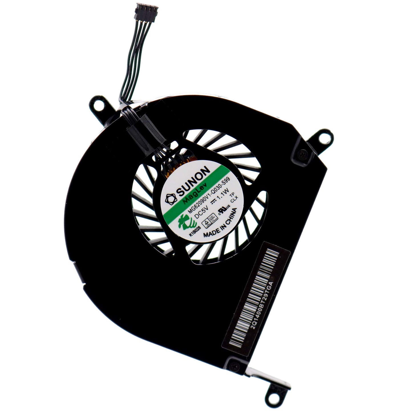 Deal4GO Left Side CPU Cooling Fan MG45070V1-Q021-S9A 661-5044 Replacement for MacBook Pro 17" A1297 2009 2010 2011 A1286