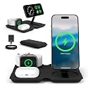 Nimble Fold 3-in-1 Wireless Charging Station for iPhone & AirPods, MagSafe Compatible 15W Qi2 Charging Stand, Wireless Charger Dock for iPhone