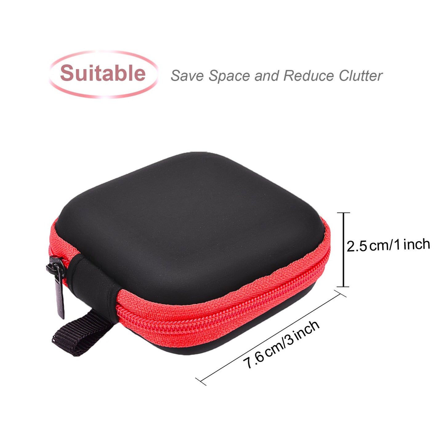 Sunmns 5 Pieces in Ear Bud Earphone Headset Headphone Case Mini Storage Carrying Pouch Bag
