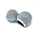 Weymic Replacement Blue Steel Mesh Microphone Grill Head for Shure Sm58 Wireless Microphone and Wired Mics, Beta 58 a Shure Sv100 Wireless Mics