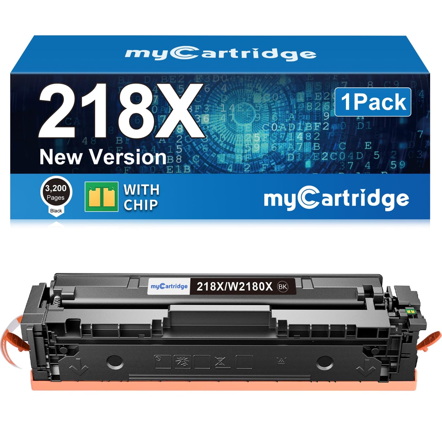 myCartridge Compatible Replacement for HP 218X 218 Toner Cartridges for Color LaserJet Pro 3201dw MFP 3301fdw 3301cdw 3301sdw?BK?