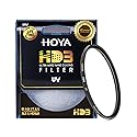 Hoya HD3 55mm UV Protector Filter - Re-Certified for 100MP+ Cameras with Ultra-Hard Nano Coating UV Filter - Stain Resistant, Smudge and Waterproof UV