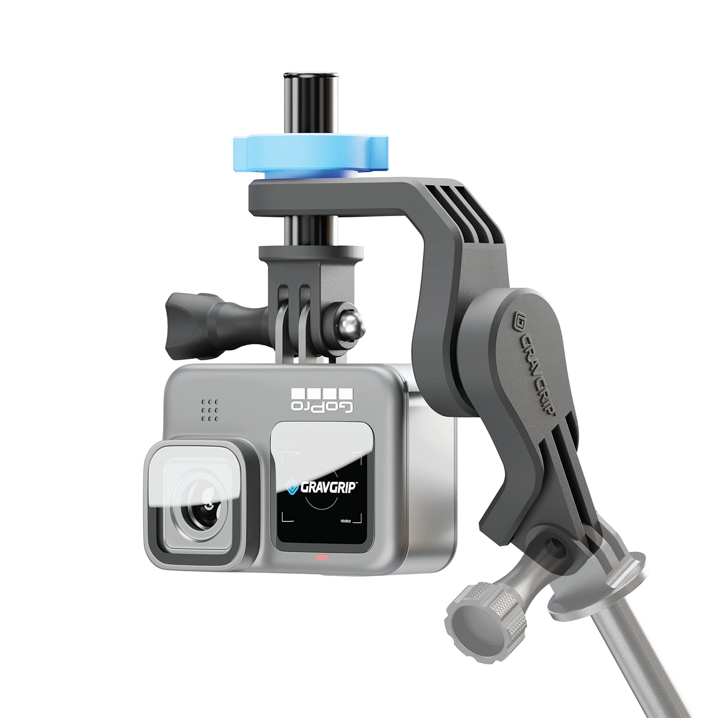 GRAVGRIP V2 Hydraulic Leveling Mount for Action Camera, GoPro, DJI, Insta360 - Pocket-Sized Leveler, Gimbal, JIB - No Batteries, No Charging