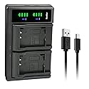 Kastar BP-DC7 LTD2 USB Battery Charger Replacement for Leica BP-DC7 BP-DC7-E Battery, Leica BC-DC7 BC-DC7-E Charger, Leica V-LUX 20 V-LUX 30 V-LUX 40