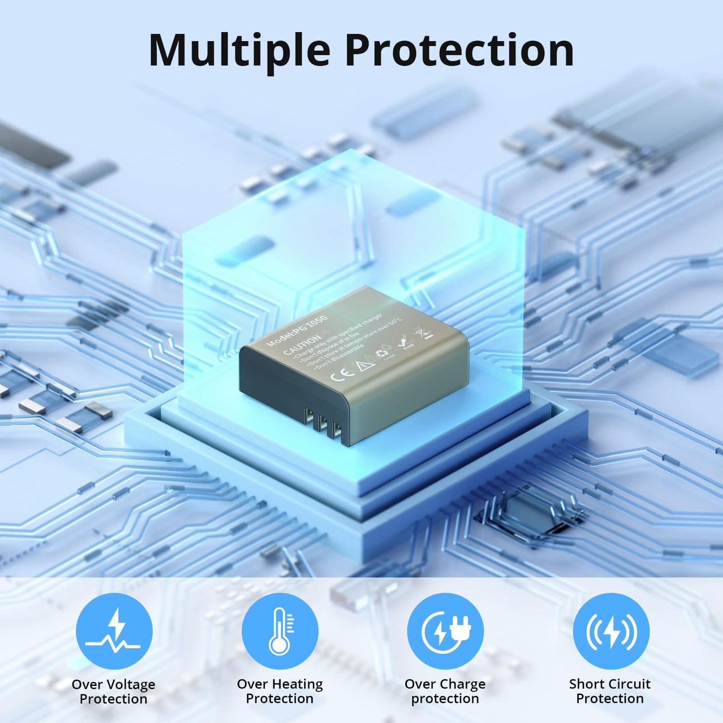 AKASO 3 x 1050mAh Rechargeable Action Camera Battery with 3-Channel Charger Compatible EK7000/Brave 4/EK7000 Pro Data Transfer with Micro SD Storage