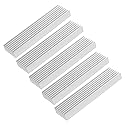 uxcell 5 Pcs Aluminum Heat Sink, Silver Tone Aluminium Radiator Heatsink Cooling Fins Cooler for Led Amplifier Transistor IC Module, 100x25x10mm/4 x1