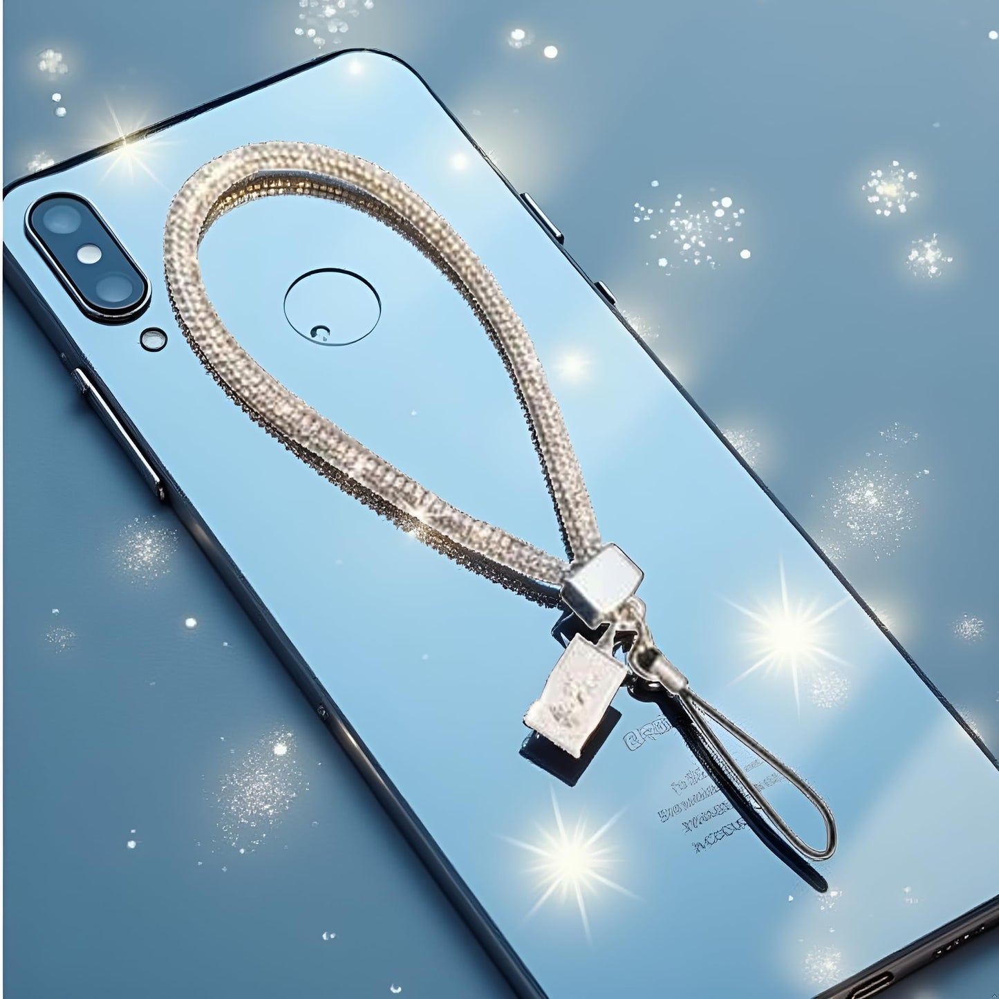Myuiao Crystal Phone Lanyard Full Diamond Pendant Wrist Strap Bling Wristlet Keychain Strap for Woman Wallet Bag Credit Card Holder,Convenient
