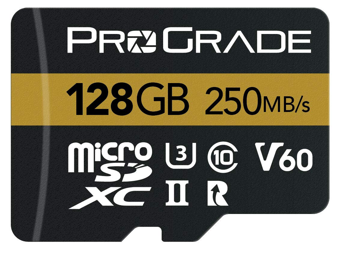 microSD Card V60 (128GB) - Tested for Full-Size SD Card Devices | Up to 250MB/s Read, 130MB/s Write by ProGrade Digital
