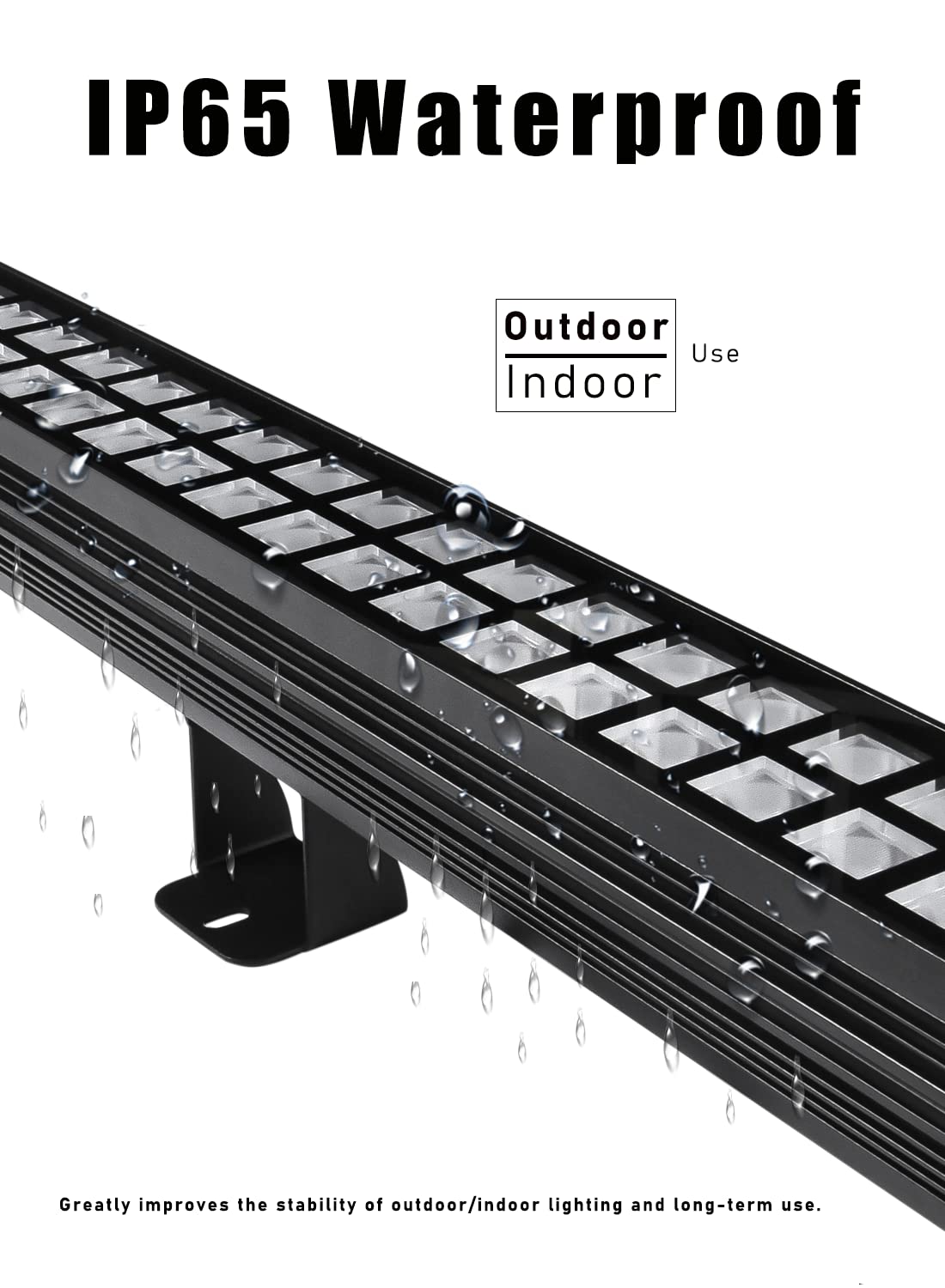 10x60' New Upgraded Wall Washer LED Lights, 72W 5000K Daylight Wall Wash Lighting, Linkable 120V LED Light Bar, IP65 Waterproof, 3.2ft/40