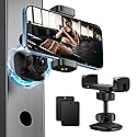 gliship Gym Magnetic Phone Holder, Portable Magnetic Phone Holder Phone Mount Gym Essentials Accessories, 360° Adjustable Dual Ballhead Rotatable