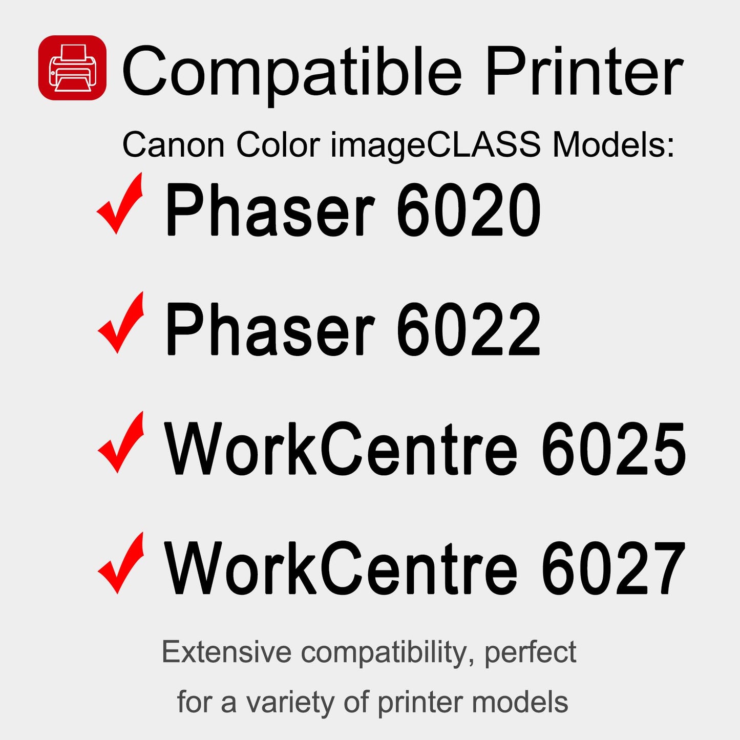1 Pack 106R02757 Magenta Toner Cartridge: Compatible 106R02757 Replacement for Xerox Color Phaser 6020 6022 WorkCentre 6025 6027 Printer