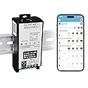 ezOutlet Industrial DIN Rail Mount Power Auto Reboot, Metering, Automatically Restarts Router When Connection Fails. 2-Channel, 9-48V, App