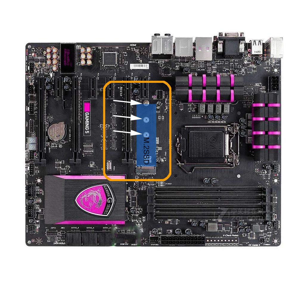 SGTKJSJS M.2 SSD Screw Mounting Screws Kit for Asus Motherboards