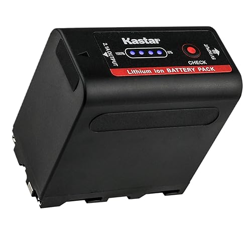 Kastar NP-F980 Battery 1 Pack for NP-F970 Pro NP-F990 NP-F975 NP-F970 NP-F960 NP-F950 NP-F930 NP-F770 NP-F750 NP-F730 NP-F570 NP-F550 NP-F530 NP-F330