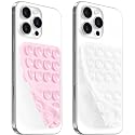 AZXYI Double-Sided Silicone Suction Phone Case Mount, Durable, Hands-Free Non Slip Accessories, Enhanced Suction Cup Power and Thickened Grip