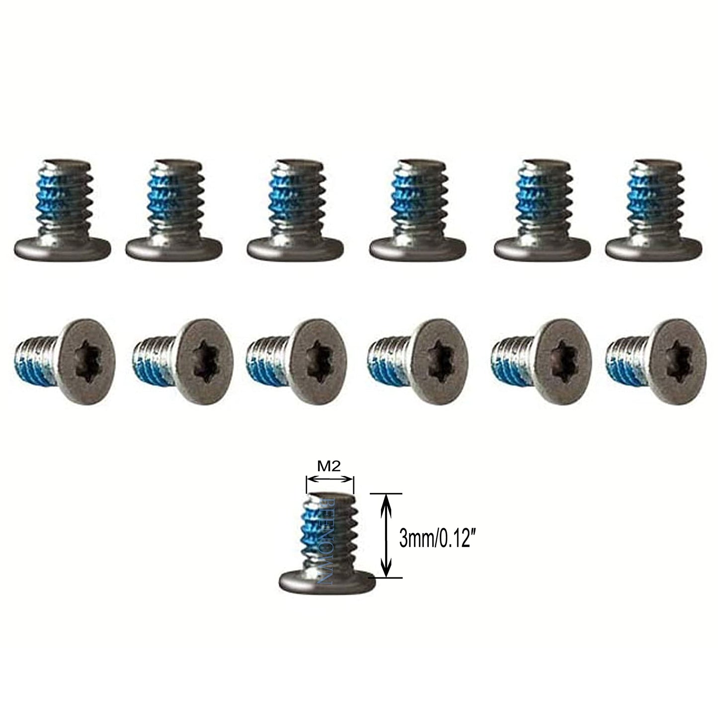 Bfenown 12PCS M2x3 Torx T5 Bottom Cover Screws + Screwdriver for Dell XPS 13 9343 9350 9360 XPS 15 9550 9560 9570 Precision M5510 5520 5530 5540,