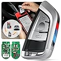 Autel Keyless Entry Remote Key Fob Replacement for BMW, 2026 MaxiIM IKEYBW003AL Programmable Blank Key, 3 Buttons OE-Quality, 130FT Remote, Dual-Band